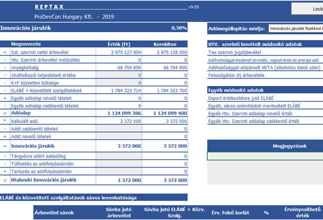 REPTAX v24 - Támogatói előfizetés
