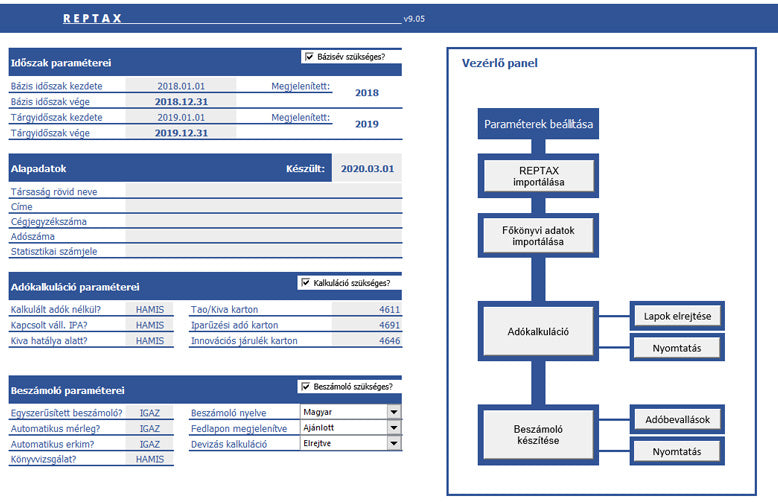 REPTAX v24 - Támogatói előfizetés