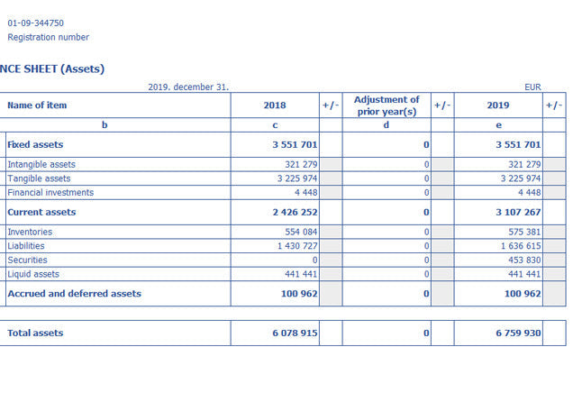 REPTAX v21 - Interaktív beszámolókészítő és adókalkulációs excel